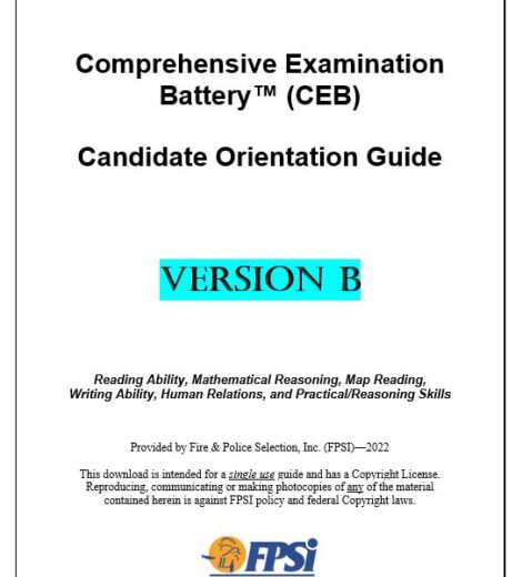 Comprehensive Examination Battery (CEB) – Version B