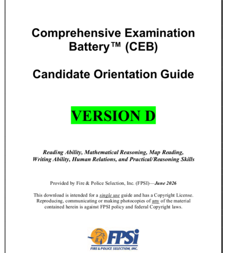 Comprehensive Examination Battery (CEB) – Version D