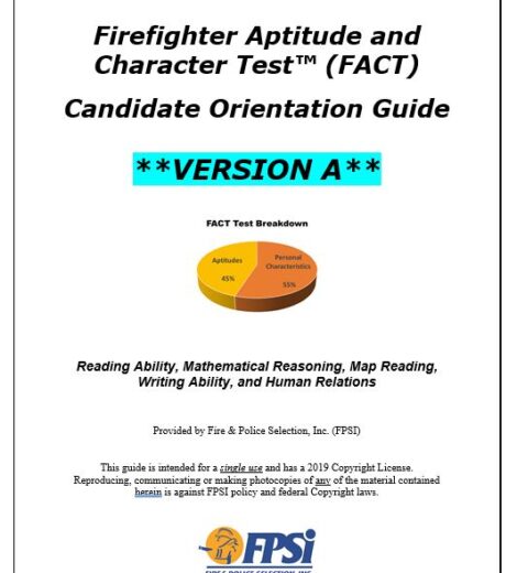 Firefighter Aptitude and Character Test (FACT) – Version A