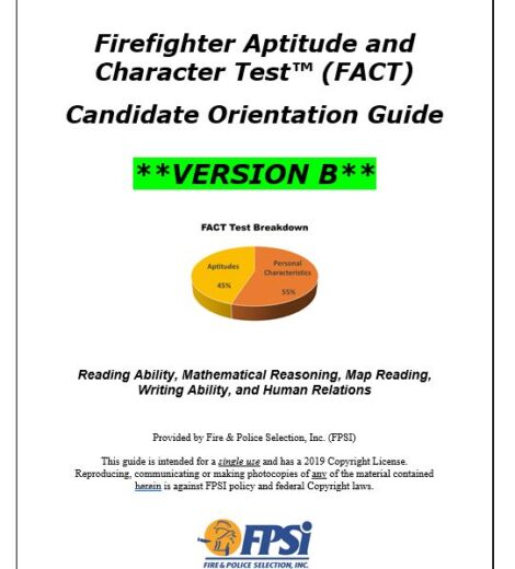 Firefighter Aptitude and Character Test (FACT) – Version B
