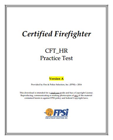 Certified Firefighter Test