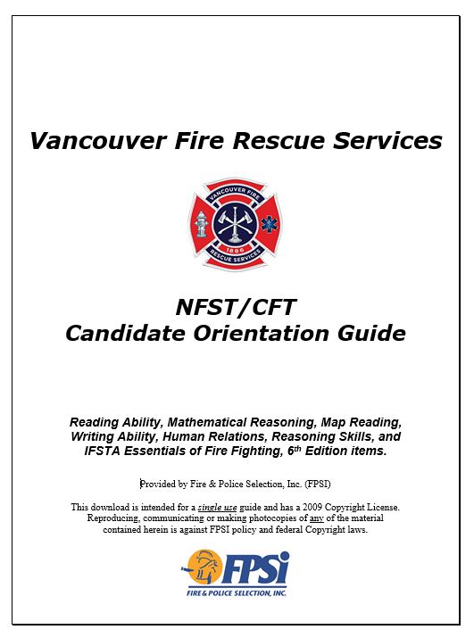Vancouver National Fire Select Test (NFST-CFT)